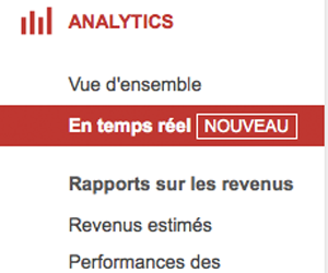 Rapport en temps réel, les statistiques YouTube à la minute