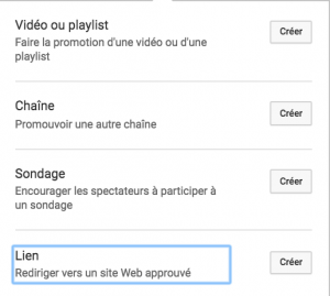 Lien vidéo youtube